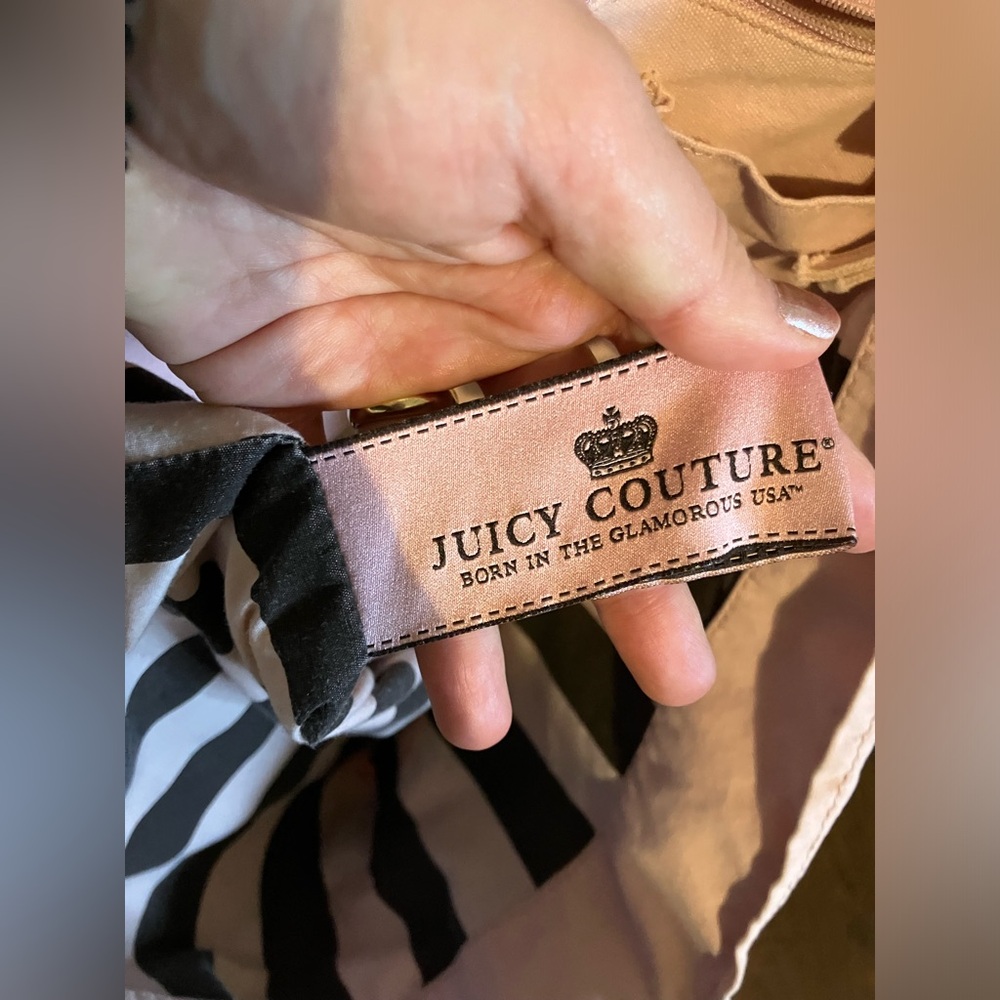 Y2K Juicy Couture Pink and Brown Tote Bag - Picture 11 of 13
